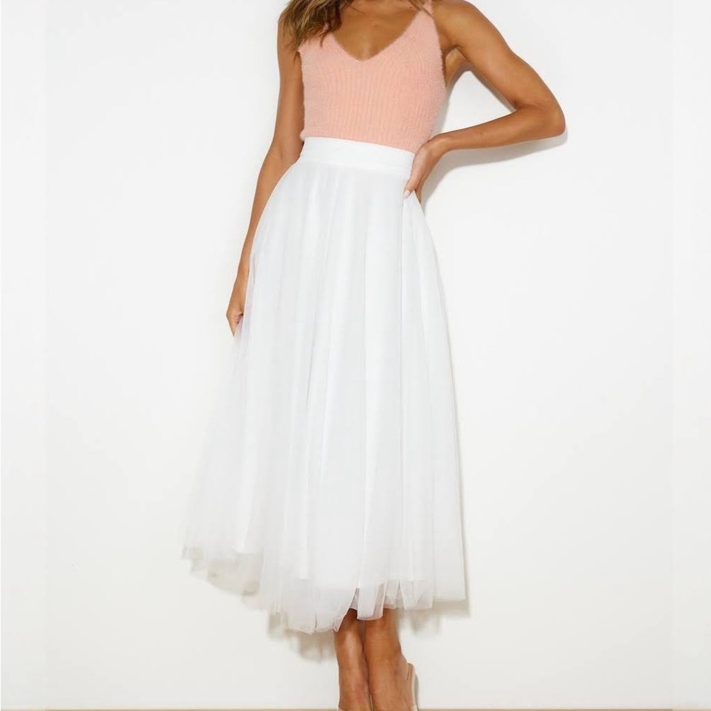 Tea length/maxi tulle skirt (no brand)